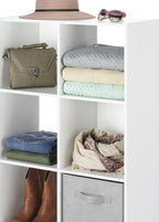 Whitmor 6 Cube Bookcase, 3 Tier Stackable MDF Bookself, Open Storage Display - Image 6