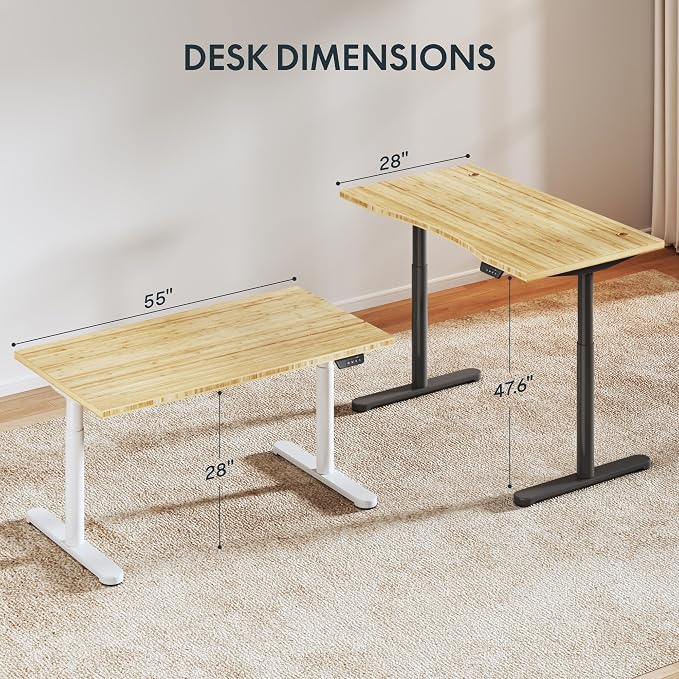 FLEXISPOT Bamboo Electric Standing Desk - Image 2