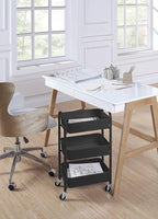 SunnyPoint 3-Tier Delicate Compact Rolling Metal Storage Organizer - Image 5