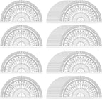 100 Pcs 4 Inch Clear Plastic Protractor Bulk Math Protractors Set 180 Degrees by Unknown