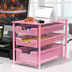 Simple Houseware Stackable 3 Tier Sliding Basket Organizer Drawer - Image 8