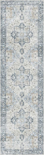 GENIMO Runner Rug 2x8, Non Slip Vintage Hallway Runner Rugs, Low Pile - Image 8