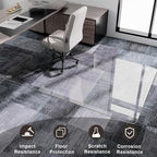 GLSLAND 47"x32" Tempered Glass Chair Mat Heavy-Duty Floor Protector - Image 3