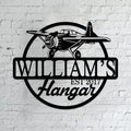Personalized Metal Airplane Wall Art, Airplane Name Sign, Customized Pilot Name by Unknown