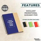 DISCOUNT PROMOS Custom Eco Friendly Spiral Notebooks - Image 2
