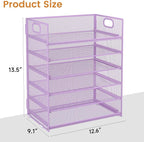 Subekyu 6 Tier Paper File Tray Organizer - Image 6