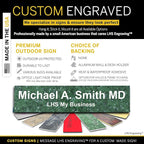 Engraved Name Plates for Door Sign Personalized Green Marble Plastic Plaque - Image 3