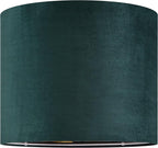 GO&SO Green Velvet Medium Lamp Shades Drum Lamp Shades 13" Top x 13" Bottom x - Image 8