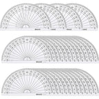 eBoot 28 Pack Clear 180 Degree Plastic Protractors by eBoot