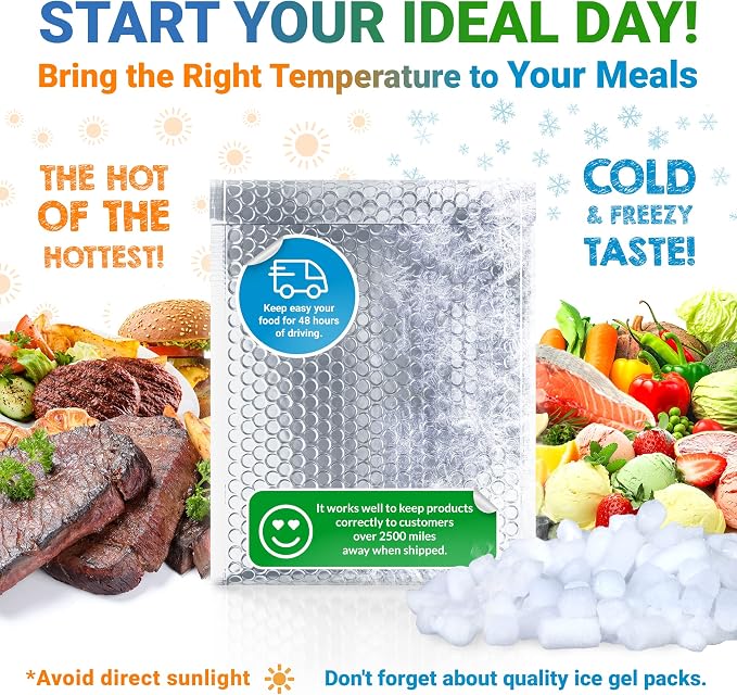 Amiff Silver Thermal Bubble Mailer, 24 x 20 Inches. 50 Pack Metallic Bubble - Image 3