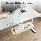 EUREKA ERGONOMIC Keyboard Tray Height Adjustable, Swivel Tilt Computer Keyboard - Image 3