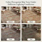 GENIMO 5x7 Area Rugs for Living Room, Machine Washable Non Slip Rugs, Low Pile - Image 8