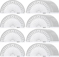 EBOOT 25 Pcs Math Protractors Plastic Protractor 180 Degrees, 4 Inches by eBoot