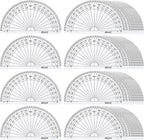 EBOOT 25 Pcs Math Protractors Plastic Protractor 180 Degrees, 4 Inches by eBoot