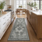 GENIMO 2'6"x10 Runner Rugs for Hallway, Machine Washable Non Slip Vintage Rugs - Image 2