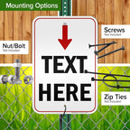 Custom Arrow, Custom Directional Sign, Arrow Down Sign, 12x18 Inches, 3M EGP - Image 5