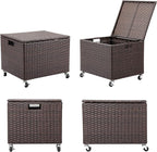 BIRDROCK HOME Rolling File Box - Image 9