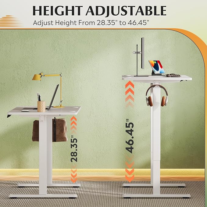 DEVAISE Whole Piece Standing Desk, 40 x 24 Inch Electric Standing Desk - Image 5