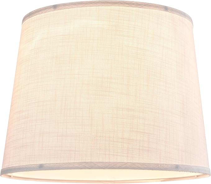 White Texture Lamp Shade Drum Lampshades Replacemnt - Image 5