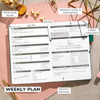 Clever Fox Planner – Undated Weekly & Monthly Planner - Image 3
