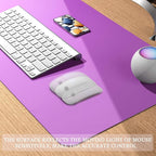 YSAGi Non-Slip Leather Desk Pad, Waterproof Laptop Computer Desk Keyboard Mat - Image 7