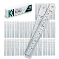6 Inch Metal Ruler Bulk Set by NOKKO