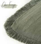 Foindtower Set of 2 Decorative Linen Fringe Throw Pillow Covers Cozy Boho - Image 3