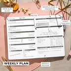 Clever Fox Planner – Undated Weekly & Monthly Planner - Image 3