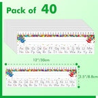 40 PCS Desk Nameplates, Waterproof Confetti Desk Name Tags - Image 2