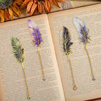 Feather-Shaped Metal Bookmarks - Image 3