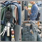 WSJSKMWQ 2-Pack Retractable Keychain, Heavy Duty Badge Reel - Image 8