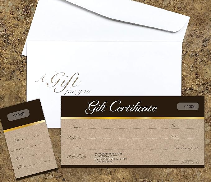 IMPACTONLINEPRINTING Custom Gift Certificates Cards - Image 3