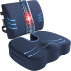 FORTEM Seat Cushion, Office Chair Cushion, Lumbar Support Pillow by FORTEM