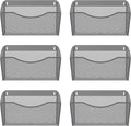 EasyPAG 6 Single Pocket Wall File Organizer, Mesh Hanging File Folder Organizer by EasyPAG