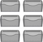 EasyPAG 6 Single Pocket Wall File Organizer, Mesh Hanging File Folder Organizer by EasyPAG