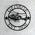 Personalized Metal Airplane Wall Art, Airplane Name Sign, Customized Pilot Name by Unknown