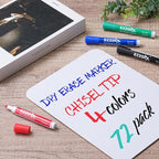 Ezzgol Dry Erase Markers Bulk, 72 Pack Basic Multi-color Red Blue Black Green - Image 8