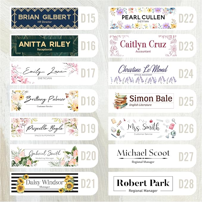 Personalized Acrylic Door Name Plate - Image 3