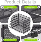 Cawukege 5 Tier Paper Organizer - Image 4