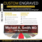 Personalized Name Plate with Choice of Mounting Holders - Image 2