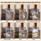 TOFWOF 12 Pack XX Large Shoe Organizer, Heavy-Duty Hard Thicken Plastic Clear - Image 8