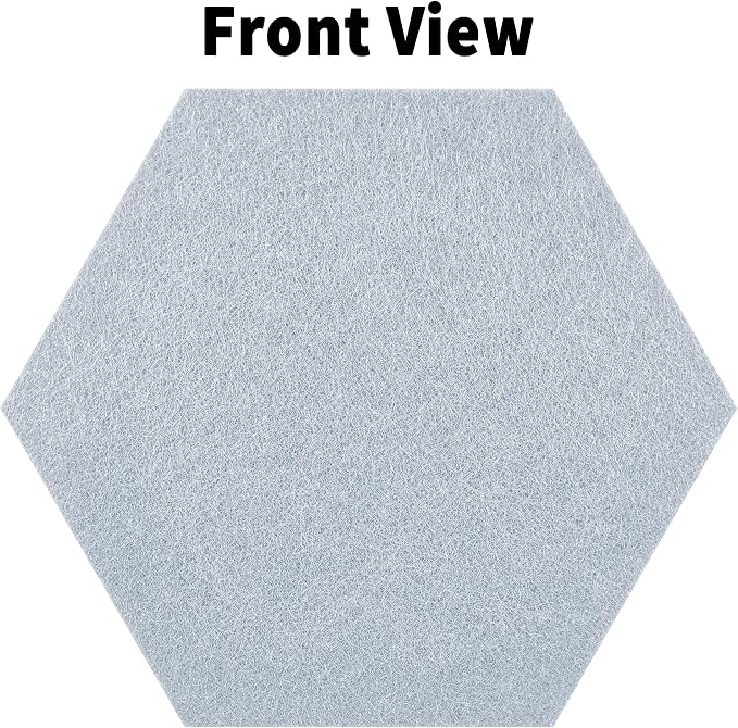 12'' Medium Hexagon Cork-Bulletin Board Tiles Adhesive 10PCS 12x10 inch - Image 2