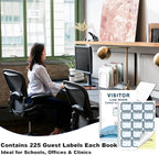 1 Pack of Visitor Badges Log - Image 6