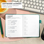 Clever Fox Password Book with alphabetical tabs. Internet Address Organizer - Image 6
