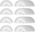 EBOOT 50 Pcs Math Protractors Plastic Protractor 180 Degrees, 4 Inches by eBoot
