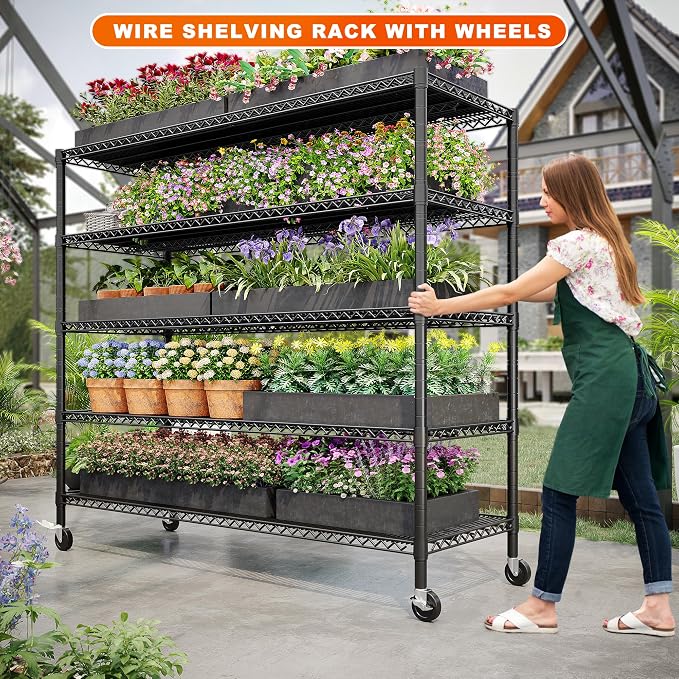 REIBII 85.7"H Garage Shelving 2998LBS Storage Shelves - Image 7