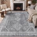 GENIMO 6x9 Area Rugs for Living Room, Machine Washable Non Slip Rugs, Low Pile by GENIMO