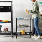 Amazon Basics 3-Shelf Adjustable Heavy Duty Steel Wire Rack Storage Shelving - Image 2