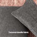 Amazon Basics Chenille Throw Pillow Covers, Home Decor Lumbar Cushion Cover - Image 3
