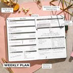 Clever Fox Planner – Undated Weekly & Monthly Planner - Image 3